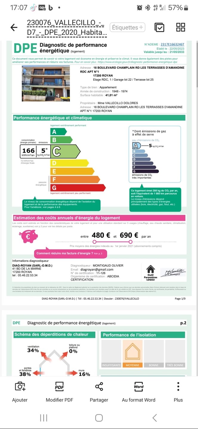 2 Bed, 1 Bath, ApartmentFor Sale, Rochefort, Charente-Maritime, 17200