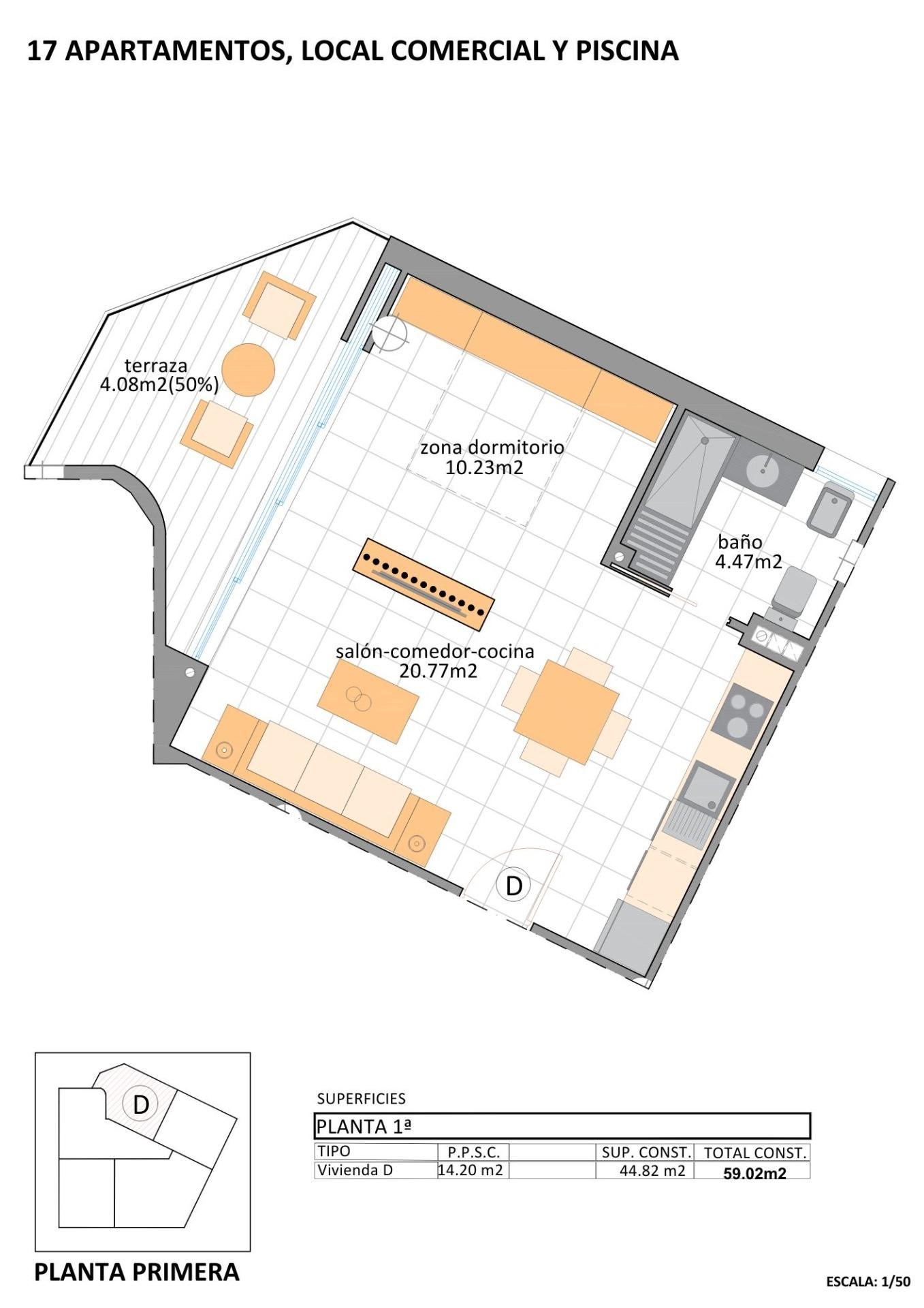 1 Bath, ApartmentFor Sale, San Pedro Del Pinatar, Murcia