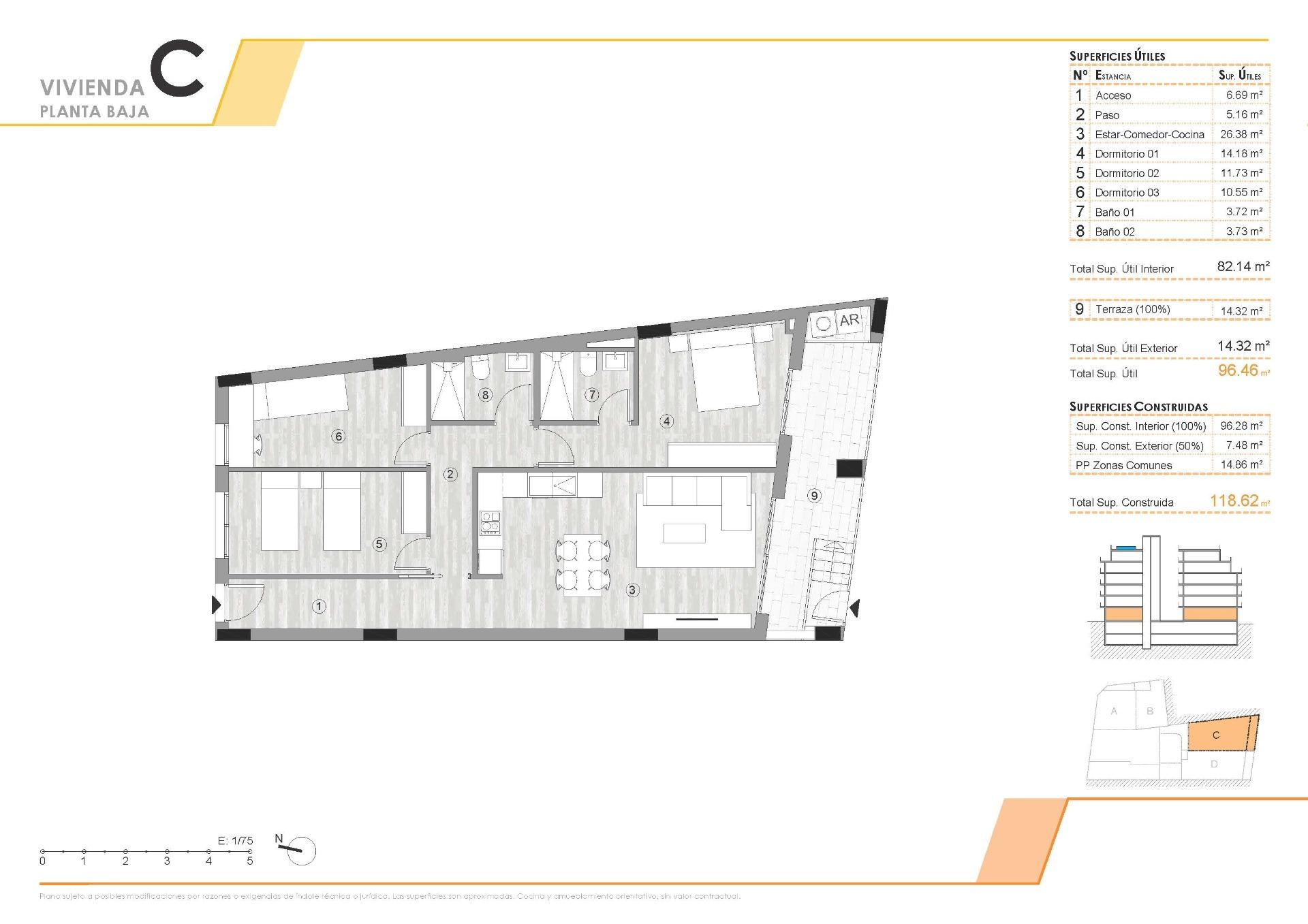 3 Bed, 2 Bath, ApartmentFor Sale, Torrevieja, Alicante