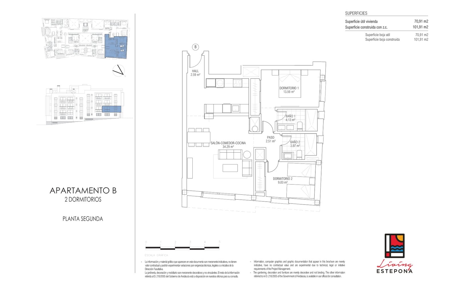 2 Bed, 2 Bath, ApartmentFor Sale, Estepona, Malaga