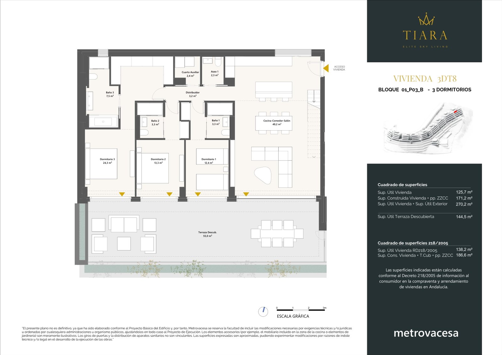 3 Bed, 3.5 Bath, ApartmentFor Sale, Benahavis, Malaga