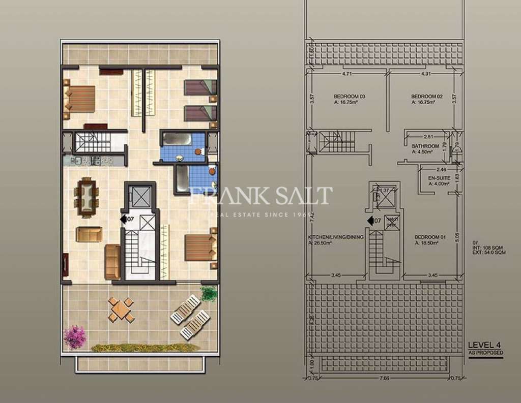 3 Bed, ApartmentFor Sale, Iklin, Malta
