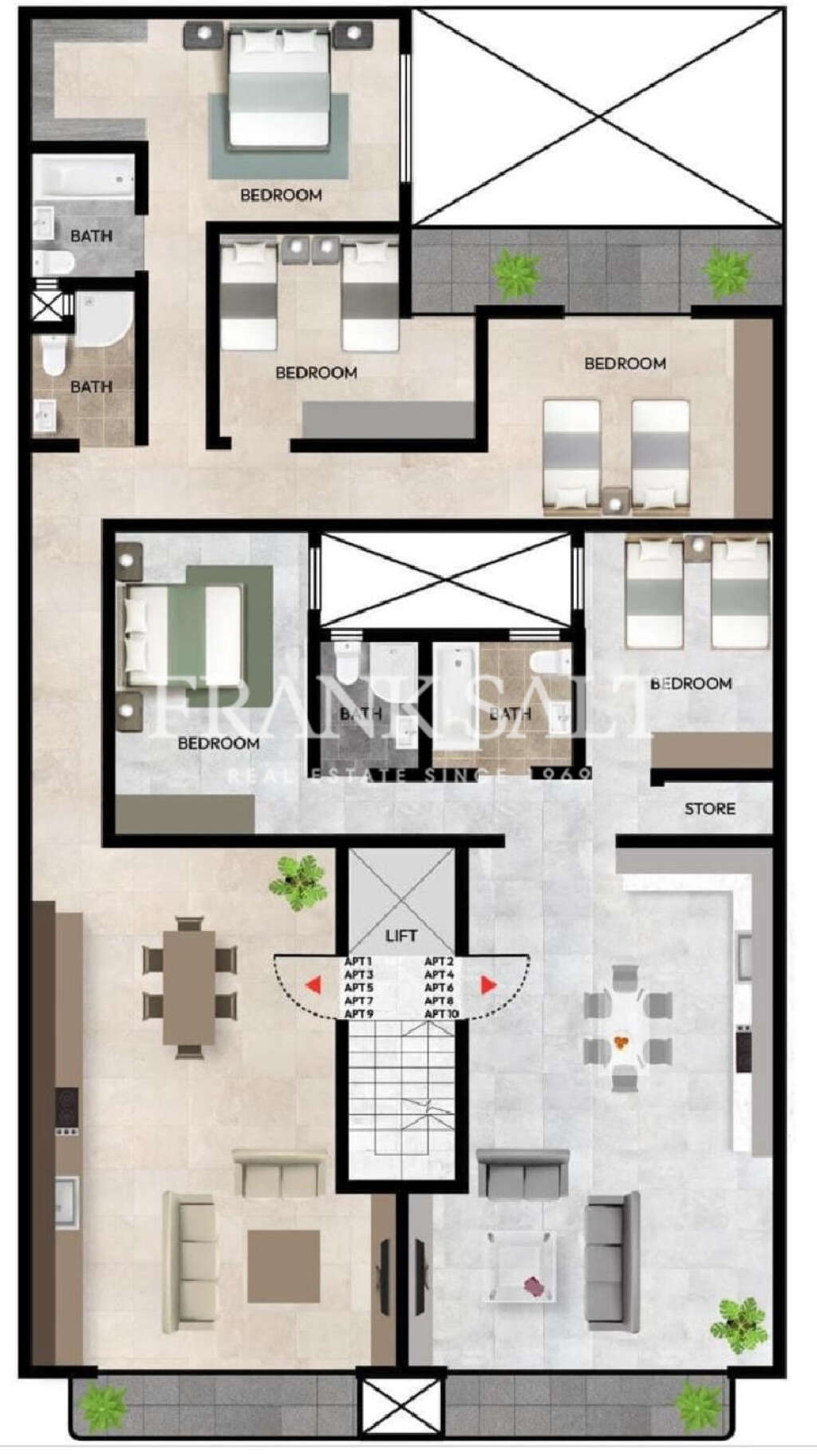 2 Bed, ApartmentFor Sale, Gzira, Malta