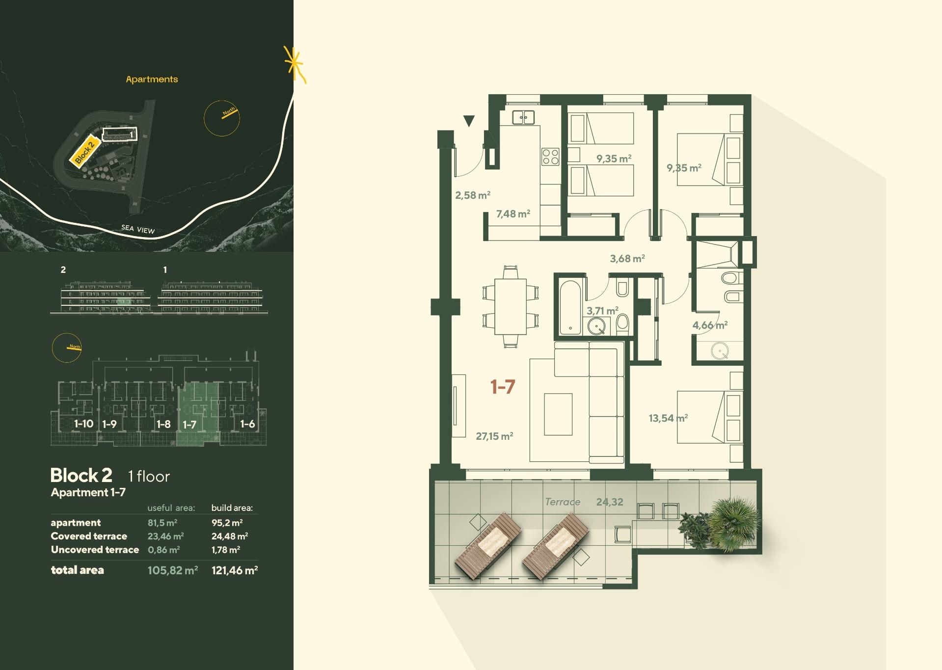 3 Bed, 2 Bath, ApartmentFor Sale, Mijas, Costa del Sol
