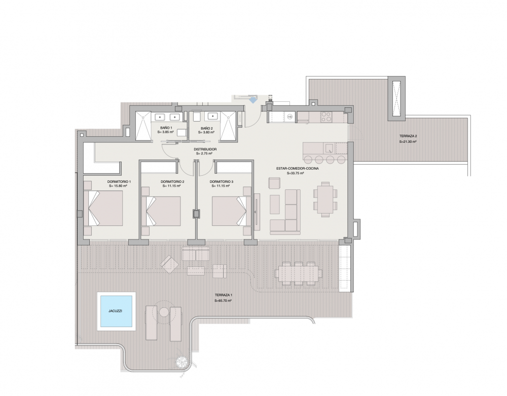 2 Bed, 2 Bath, ApartmentFor Sale, New Golden Mile, Malaga