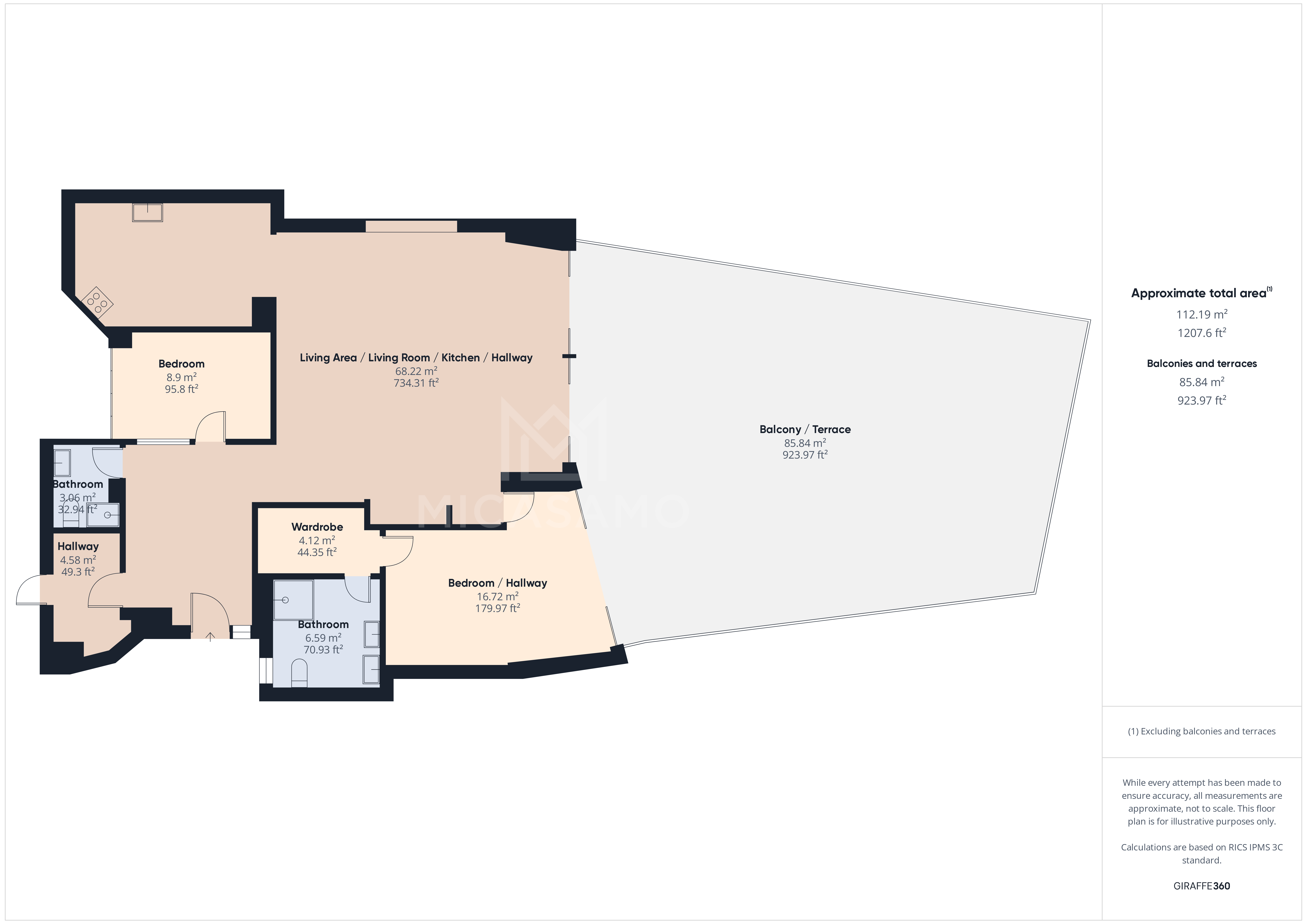 2 Bed, 2 Bath, ApartmentFor Sale, La Manga Club, Murcia