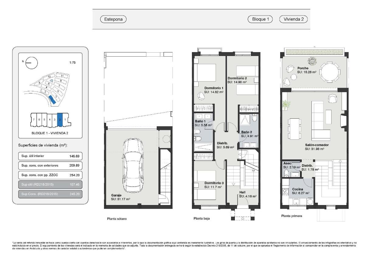 3 Bed, 2 Bath, HouseFor Sale, Estepona, Costa del Sol