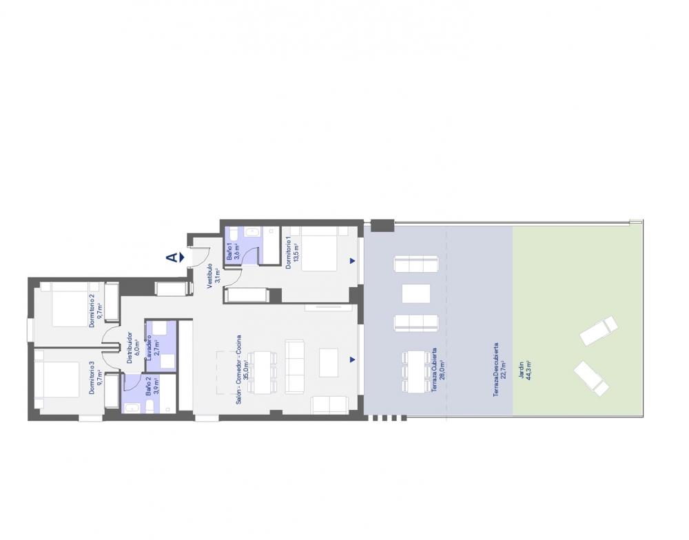 2 Bed, 2 Bath, ApartmentFor Sale, Cancelada, Malaga