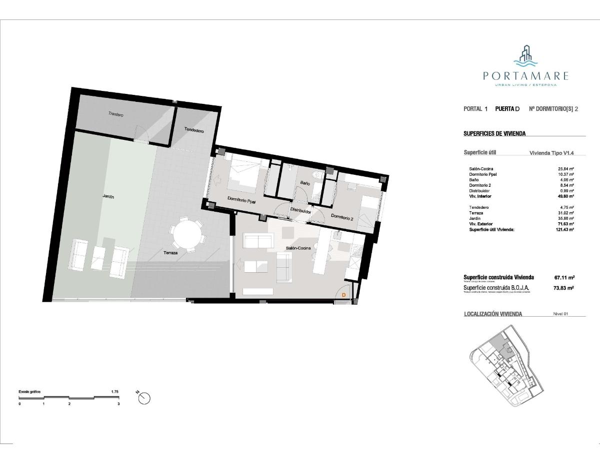 2 Bed, 1 Bath, ApartmentFor Sale, Estepona, Costa del Sol
