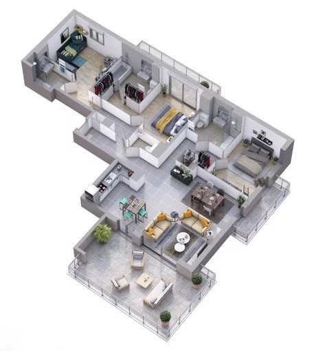 3 Bed, 3 Bath, ApartmentFor Sale, Le Cannet, Alpes-Maritimes