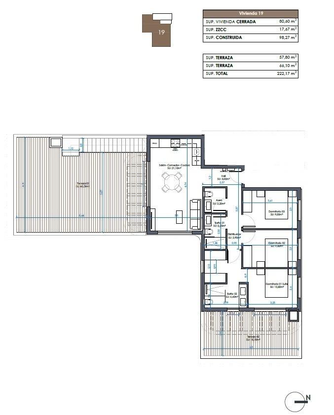 3 Bed, 3 Bath, ApartmentFor Sale, Guardamar Del Segura, Costa Blanca