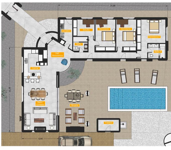 3 Bed, 2 Bath, HouseFor Sale, Polop, Alicante