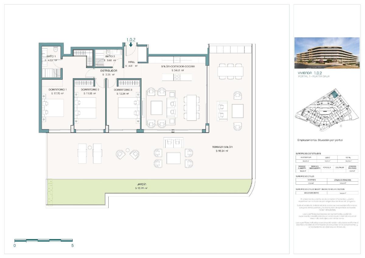 3 Bed, 2 Bath, ApartmentFor Sale, Estepona, Costa del Sol