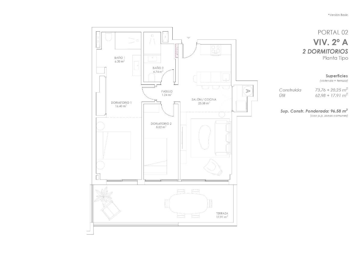 2 Bed, 2 Bath, ApartmentFor Sale, Fuengirola, Costa del Sol