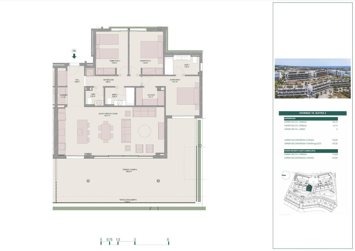 3 Bed, 2 Bath, ApartmentFor Sale, Estepona, Costa del Sol