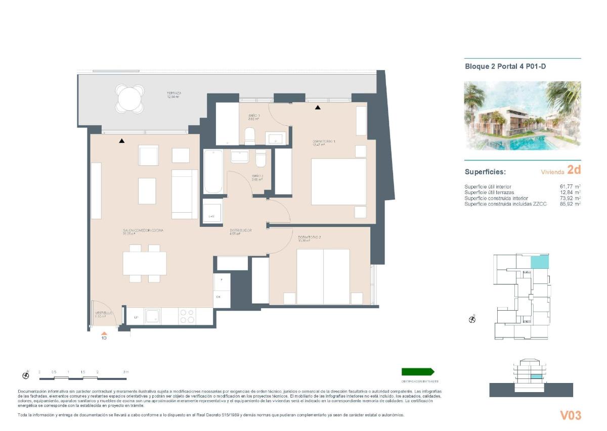 2 Bed, 2 Bath, ApartmentFor Sale, Javea Xabia, Costa Blanca