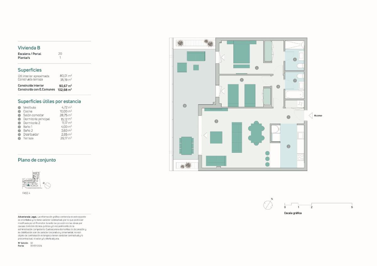 2 Bed, 2 Bath, ApartmentFor Sale, Estepona, Costa del Sol