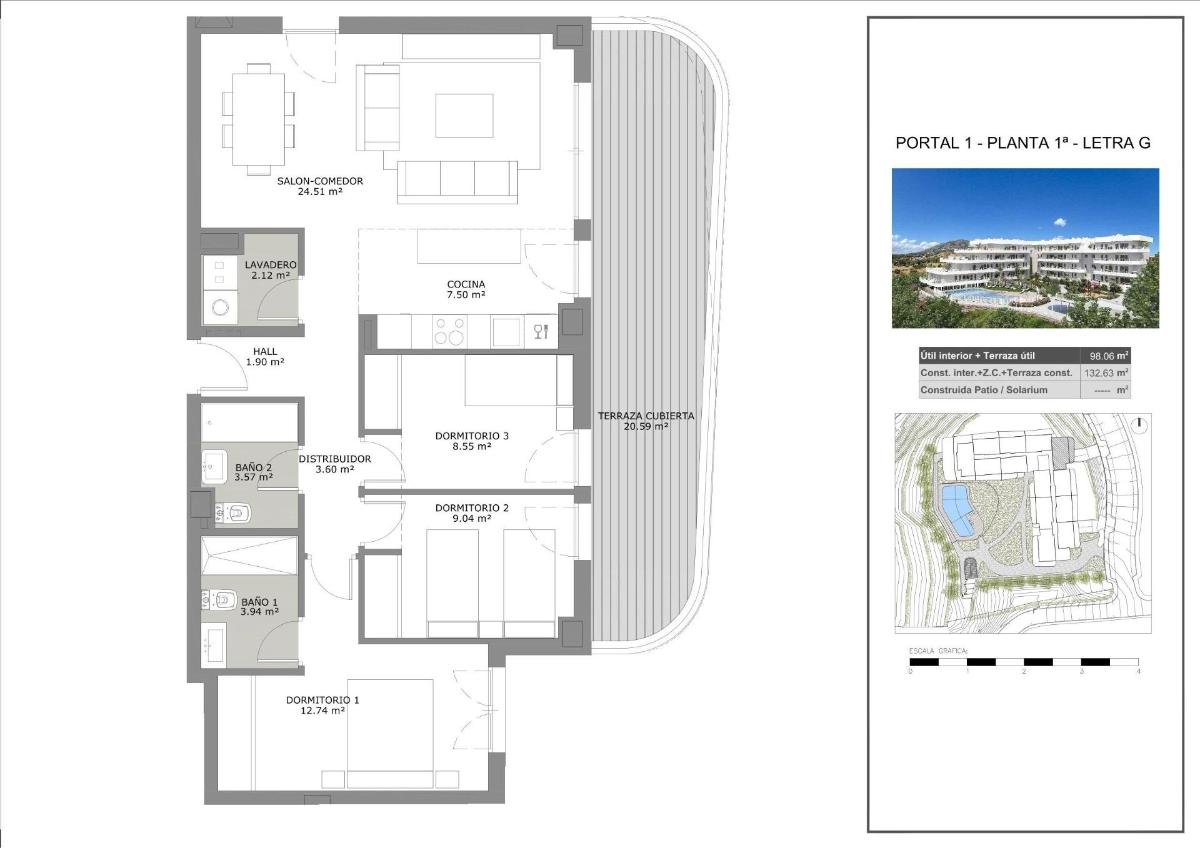 3 Bed, 2 Bath, ApartmentFor Sale, Fuengirola, Costa del Sol