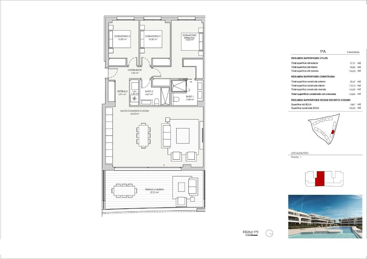 3 Bed, 2 Bath, ApartmentFor Sale, Estepona, Costa del Sol