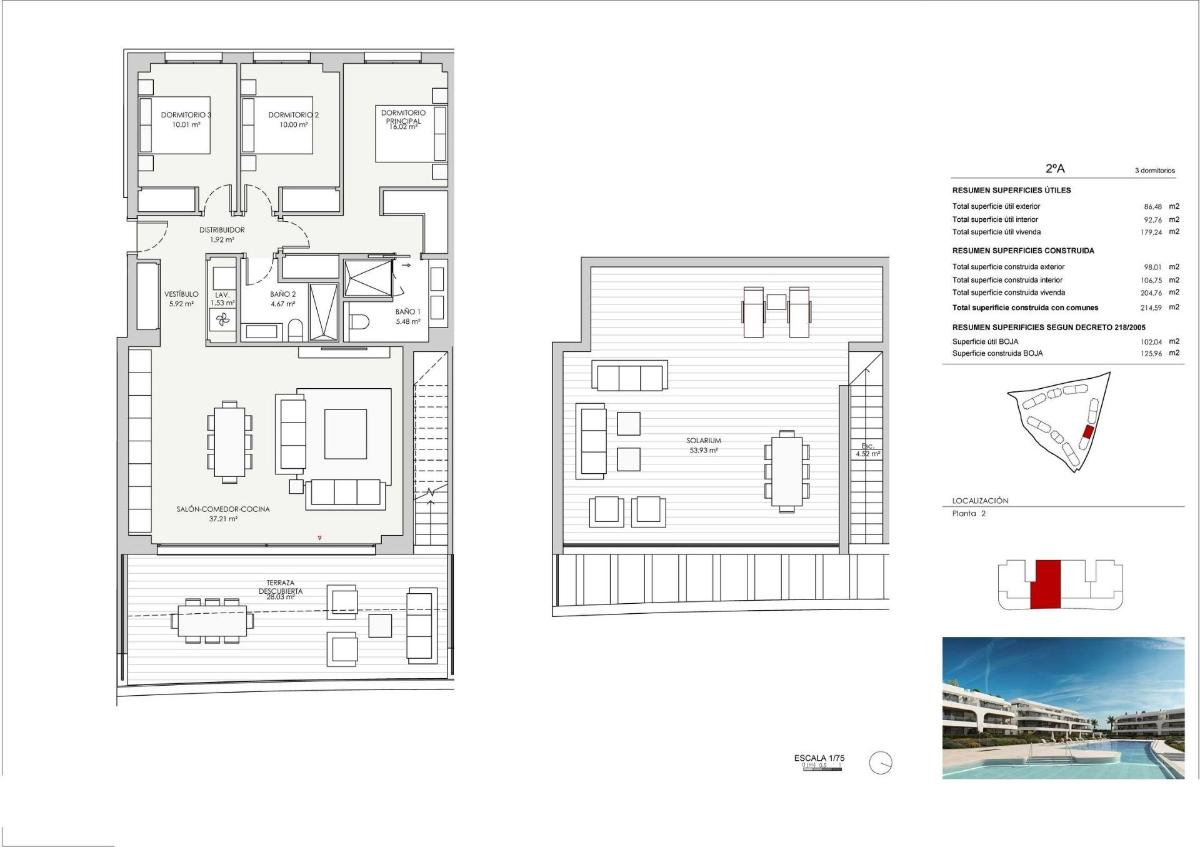 3 Bed, 2 Bath, ApartmentFor Sale, Estepona, Costa del Sol