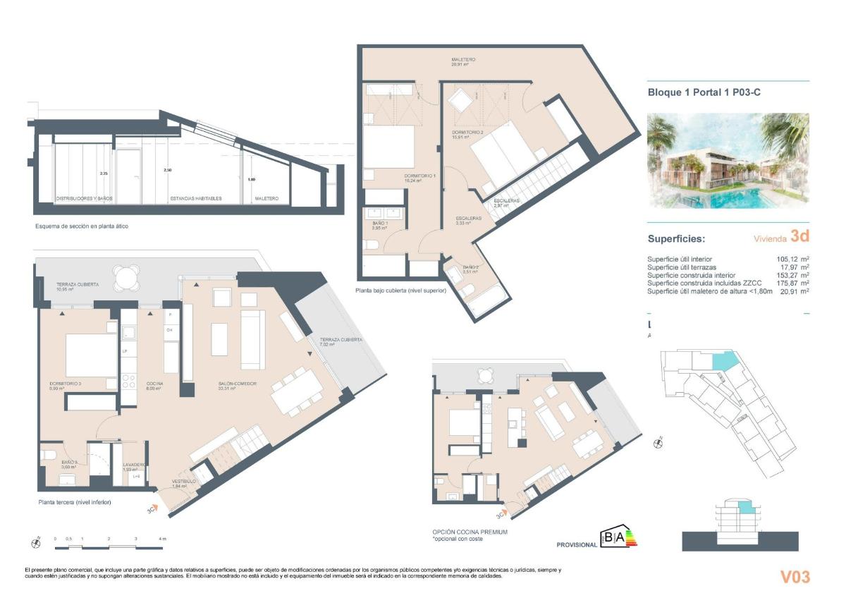 3 Bed, 2 Bath, ApartmentFor Sale, Javea Xabia, Costa Blanca