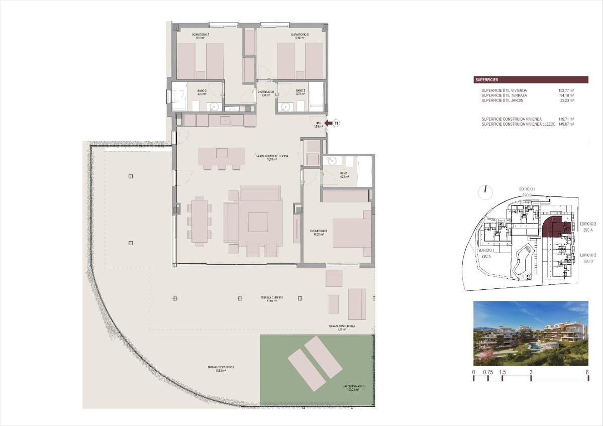 3 Bed, 3 Bath, ApartmentFor Sale, Estepona, Costa del Sol