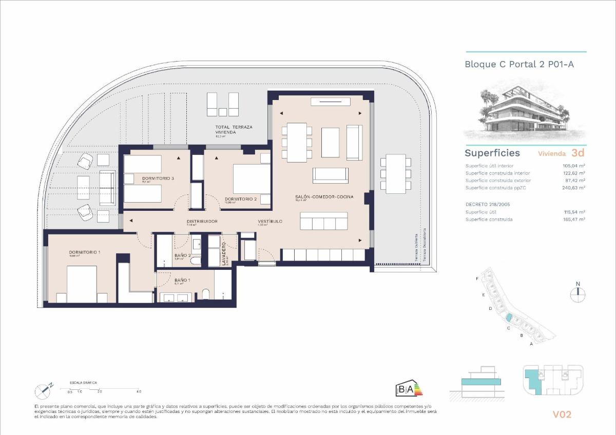 3 Bed, 3 Bath, ApartmentFor Sale, Estepona, Costa del Sol