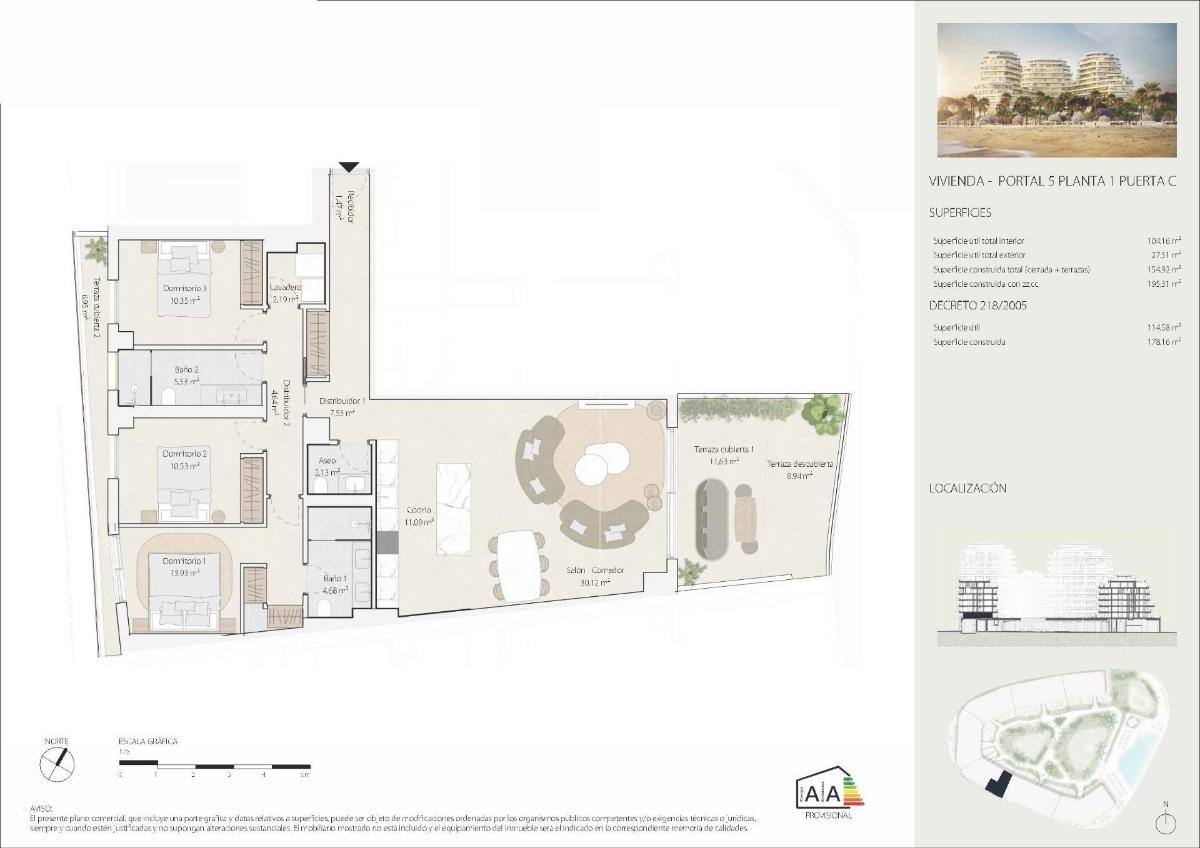 3 Bed, 2 Bath, ApartmentFor Sale, Malaga, Costa del Sol