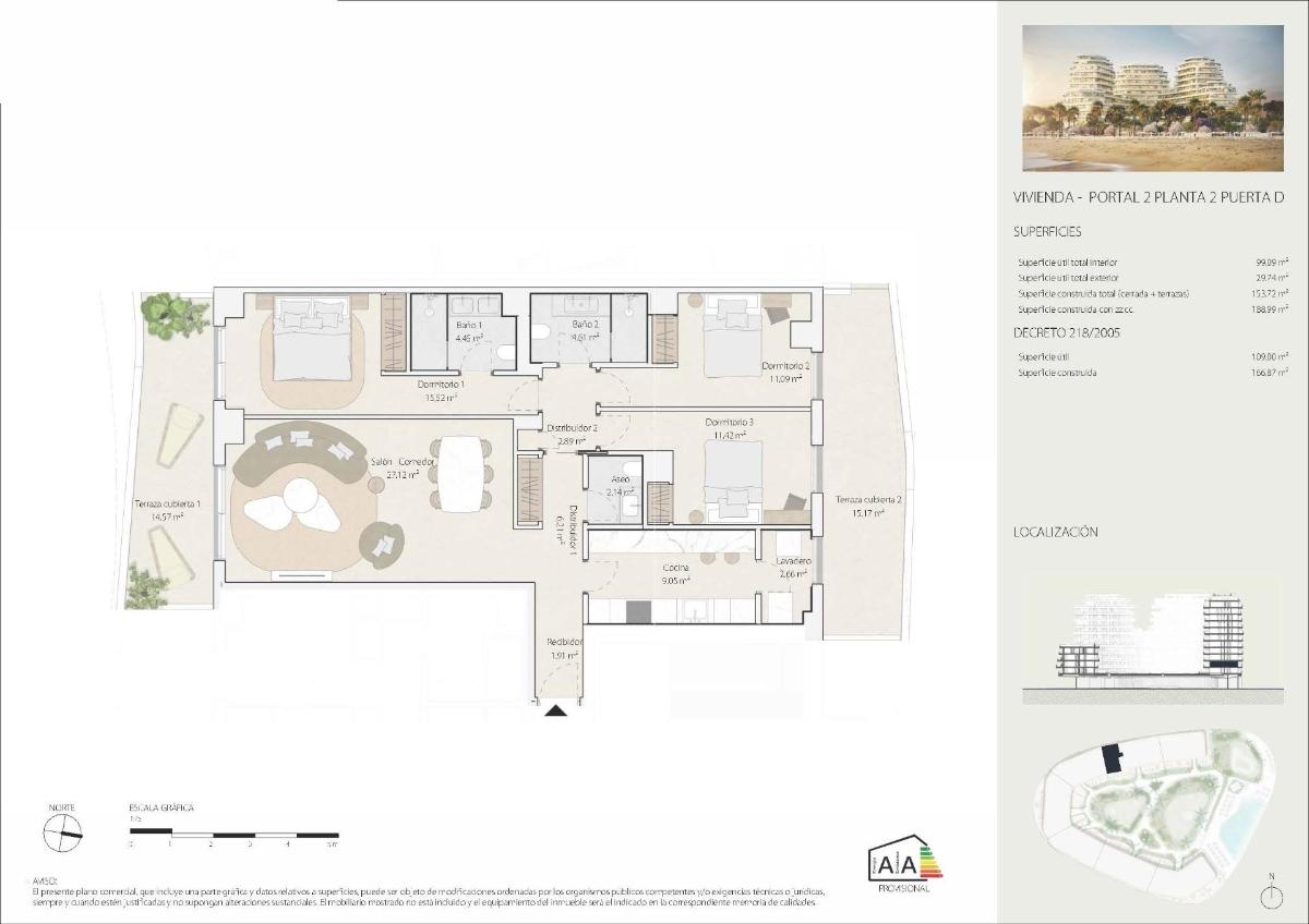 3 Bed, 2 Bath, ApartmentFor Sale, Malaga, Costa del Sol