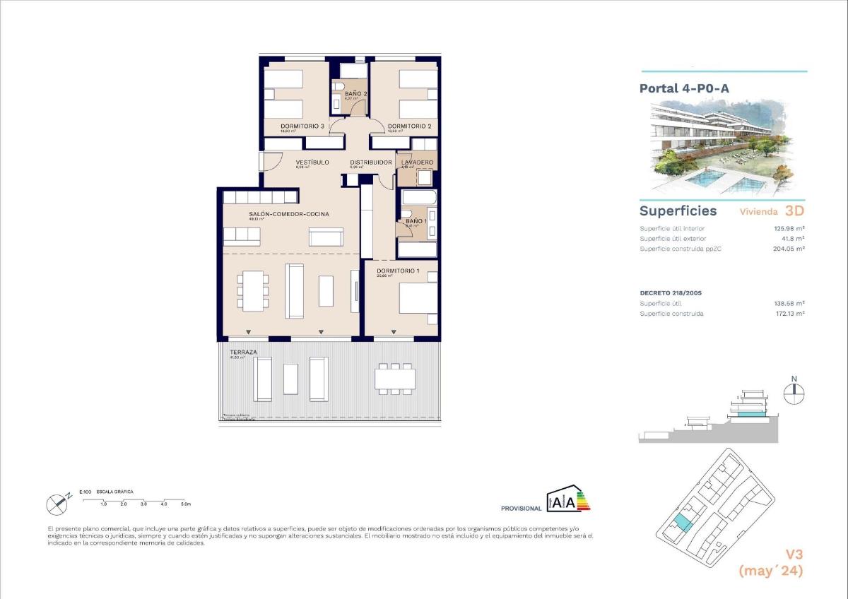 3 Bed, 2 Bath, ApartmentFor Sale, Estepona, Costa del Sol