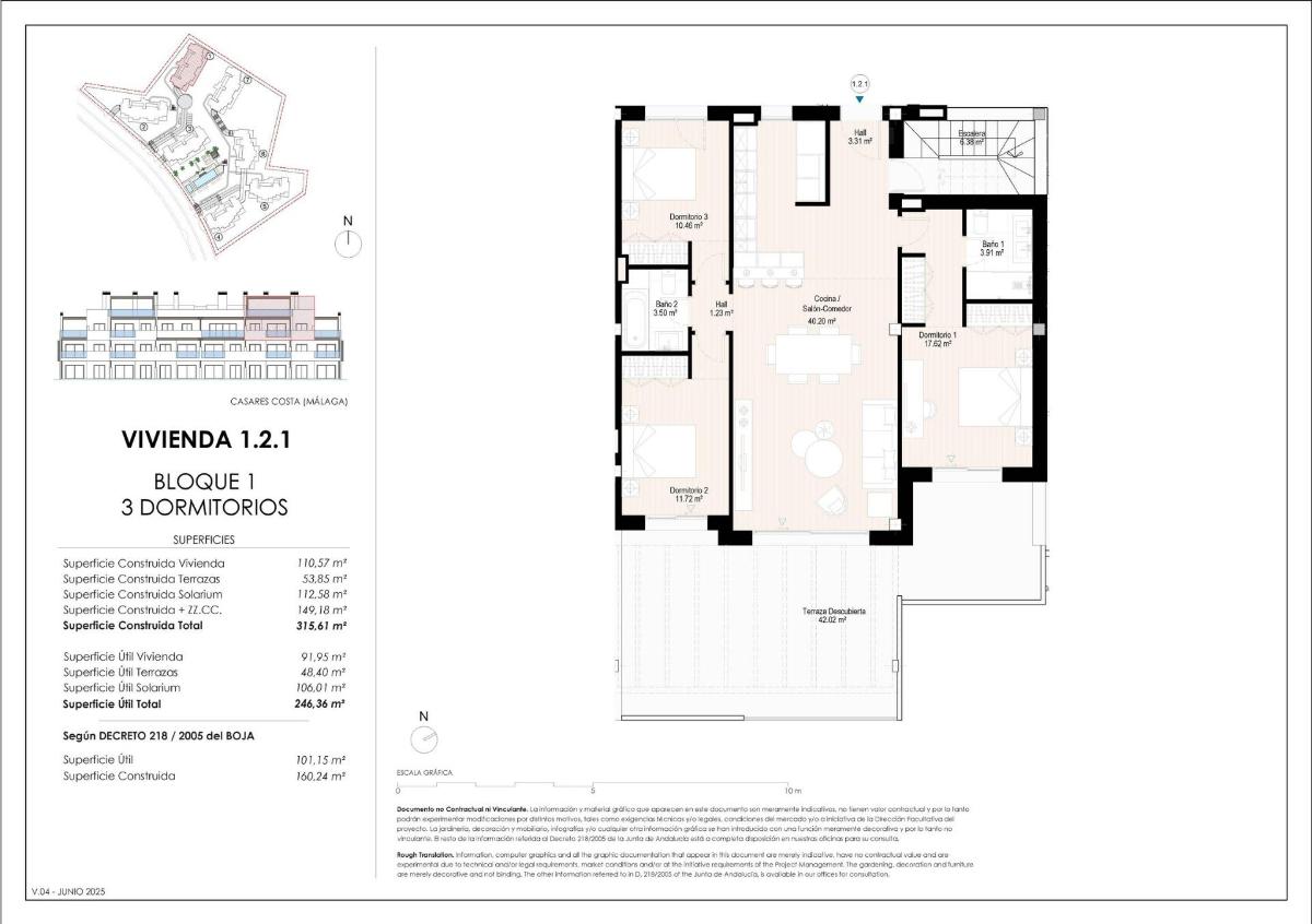 3 Bed, 2 Bath, ApartmentFor Sale, Casares, Costa del Sol