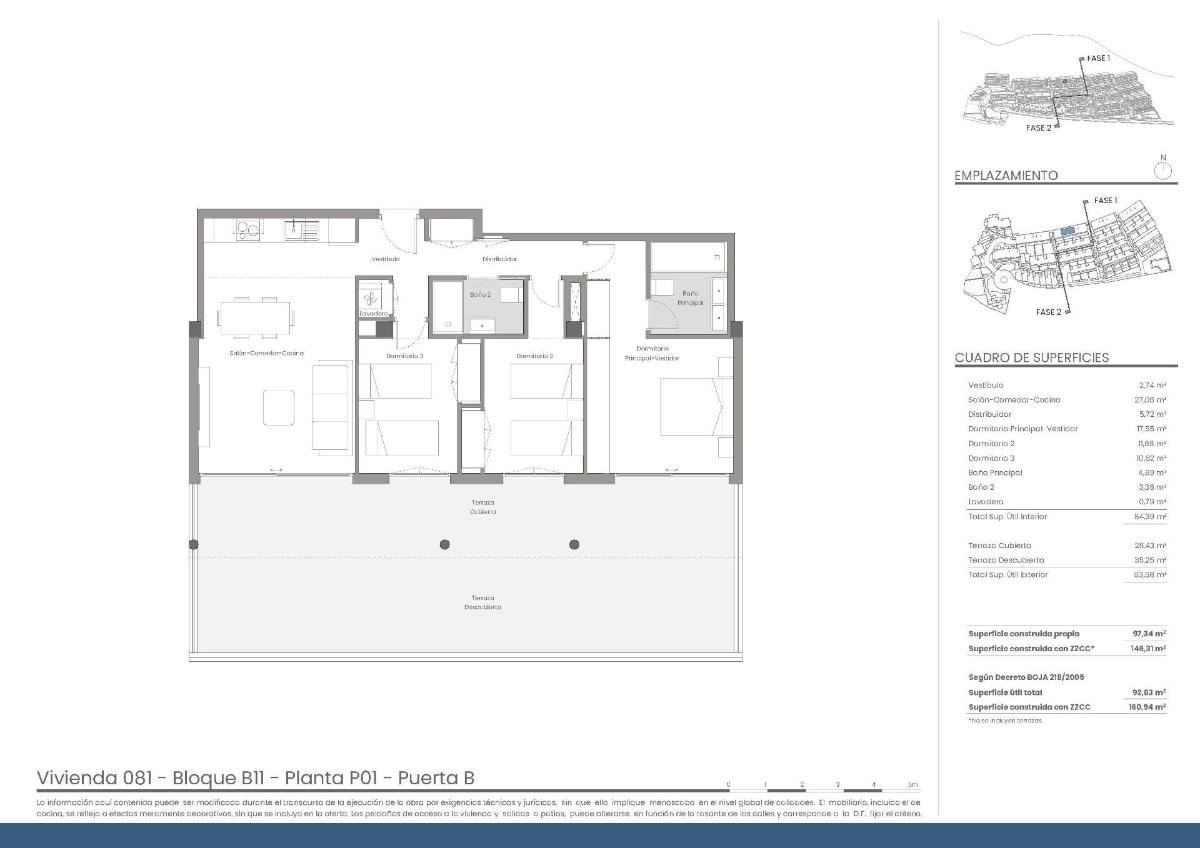 3 Bed, 2 Bath, ApartmentFor Sale, Mojacar, Costa Almeria