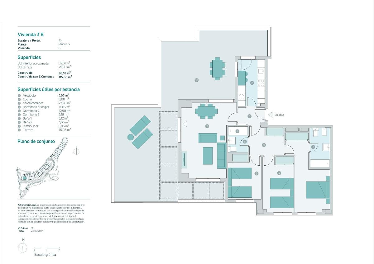 3 Bed, 2 Bath, ApartmentFor Sale, Almuñecar, Costa del Sol