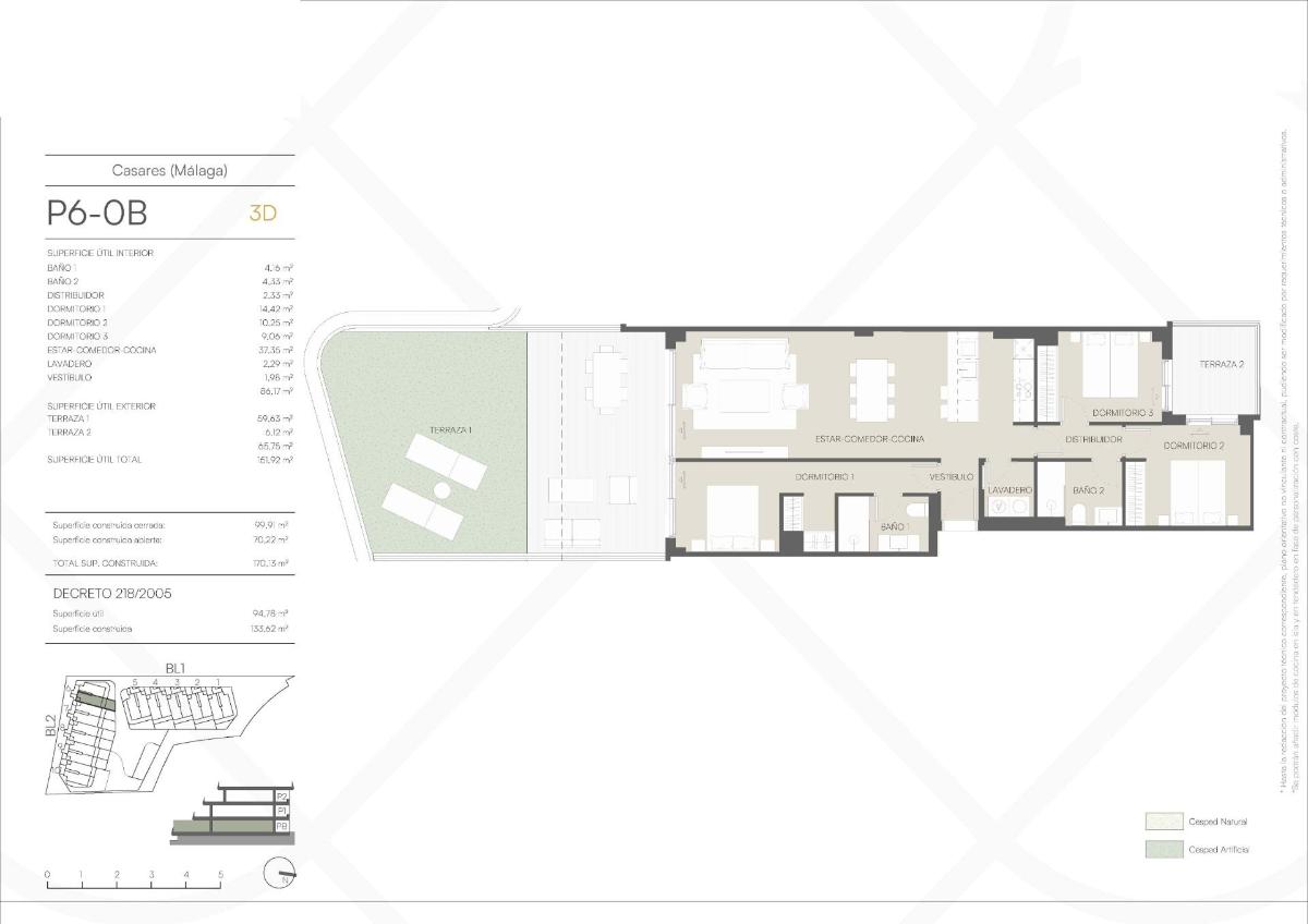 3 Bed, 2 Bath, ApartmentFor Sale, Casares, Costa del Sol