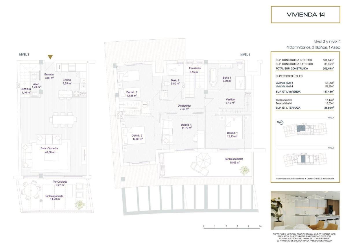 4 Bed, 2 Bath, ApartmentFor Sale, Benalmadena, Costa del Sol