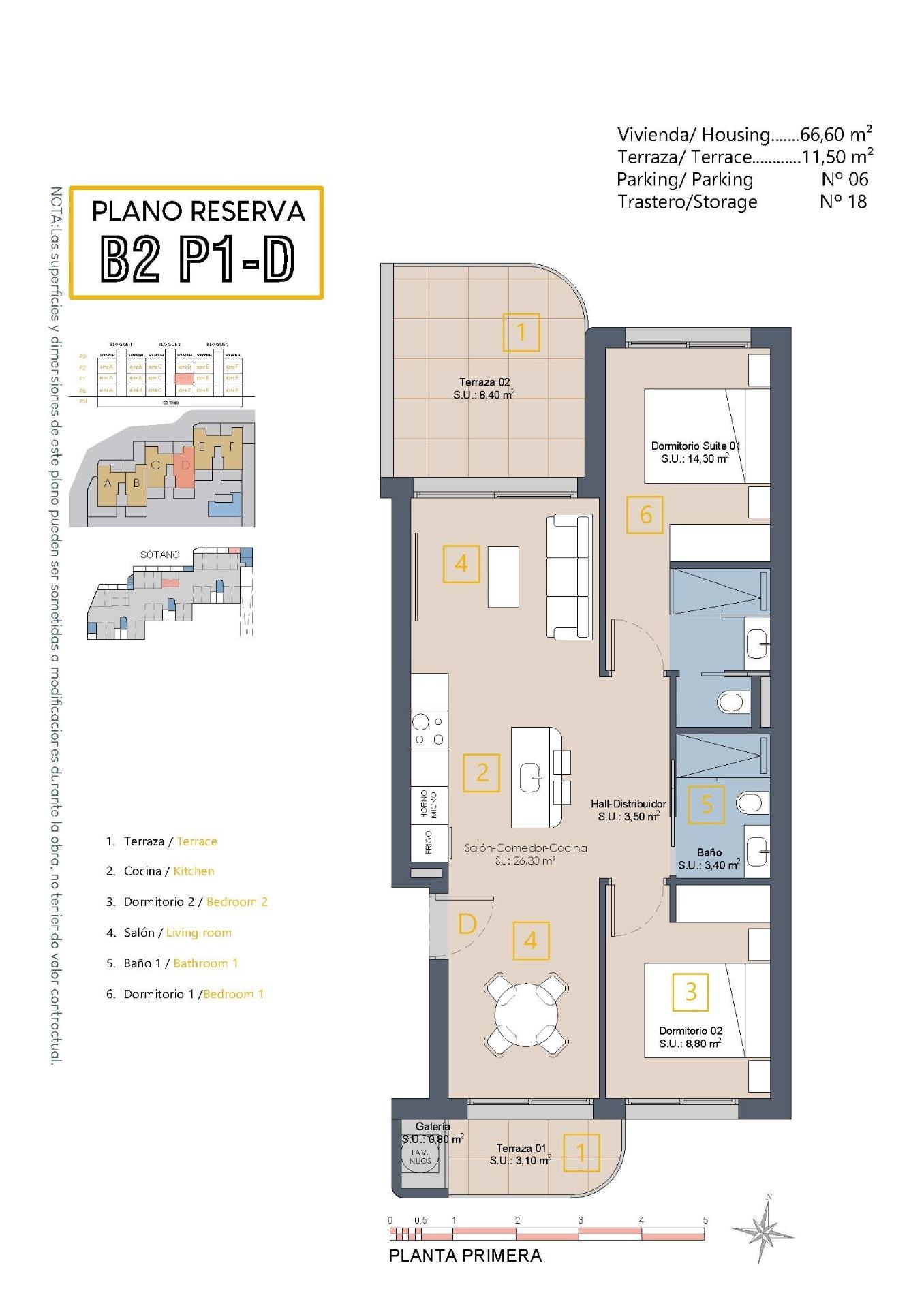 2 Bed, 2 Bath, ApartmentFor Sale, Los Alcazares, Murcia