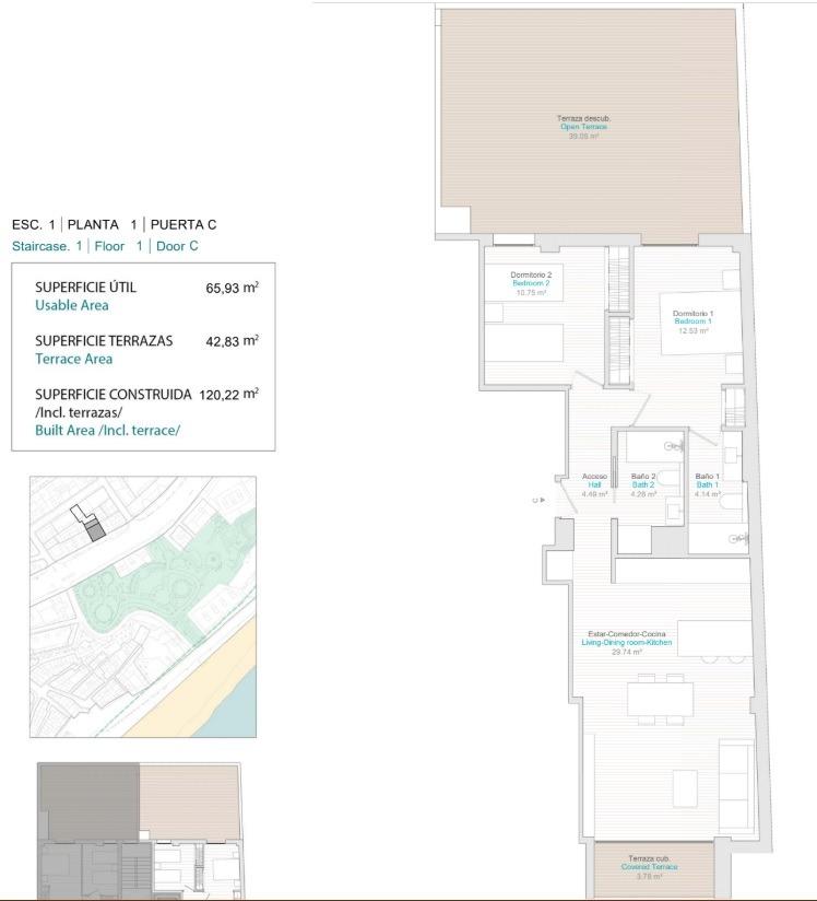 2 Bed, 2 Bath, ApartmentFor Sale, Villajoyosa, Alicante