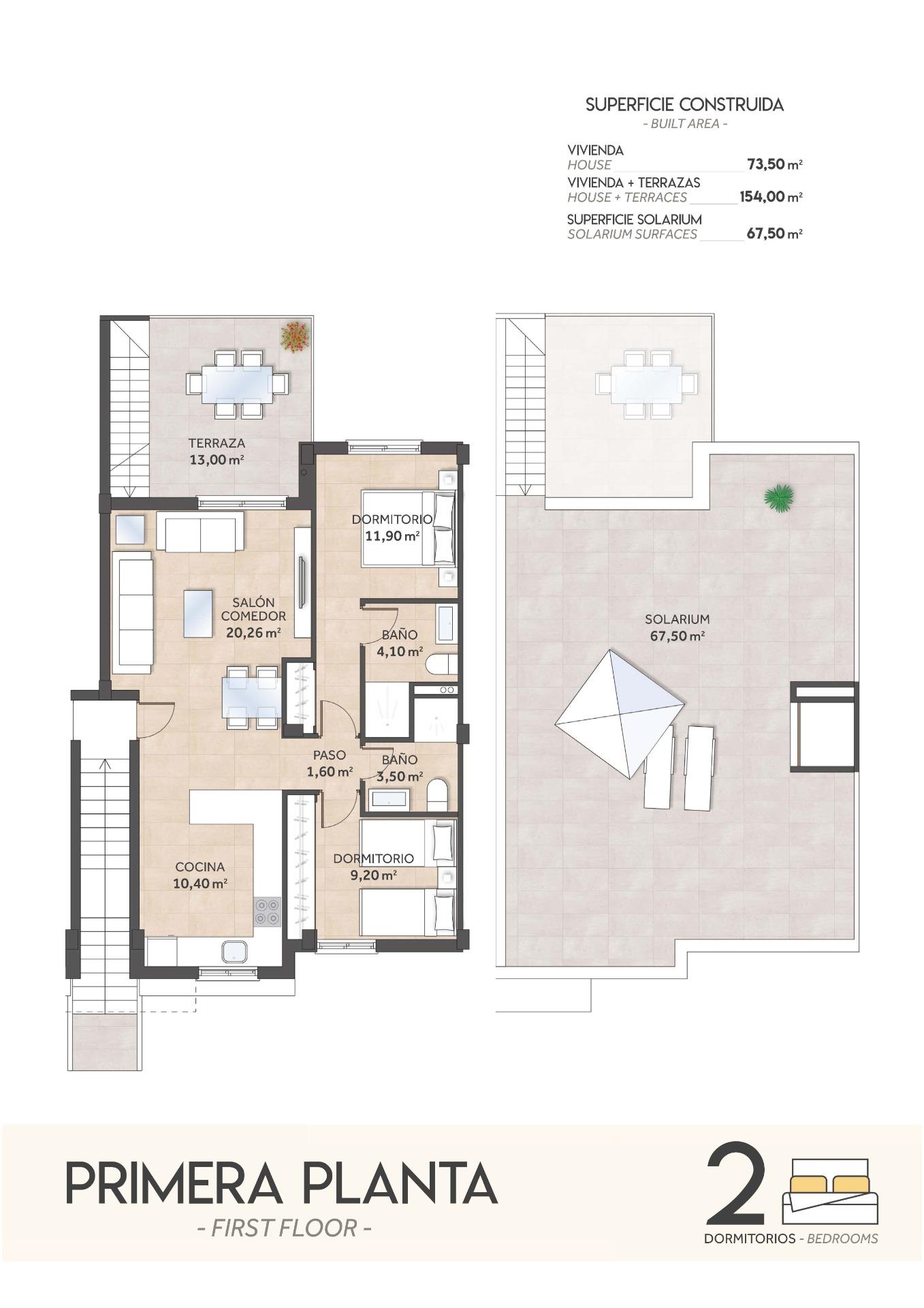2 Bed, 2 Bath, HouseFor Sale, San Miguel de Salinas, Alicante