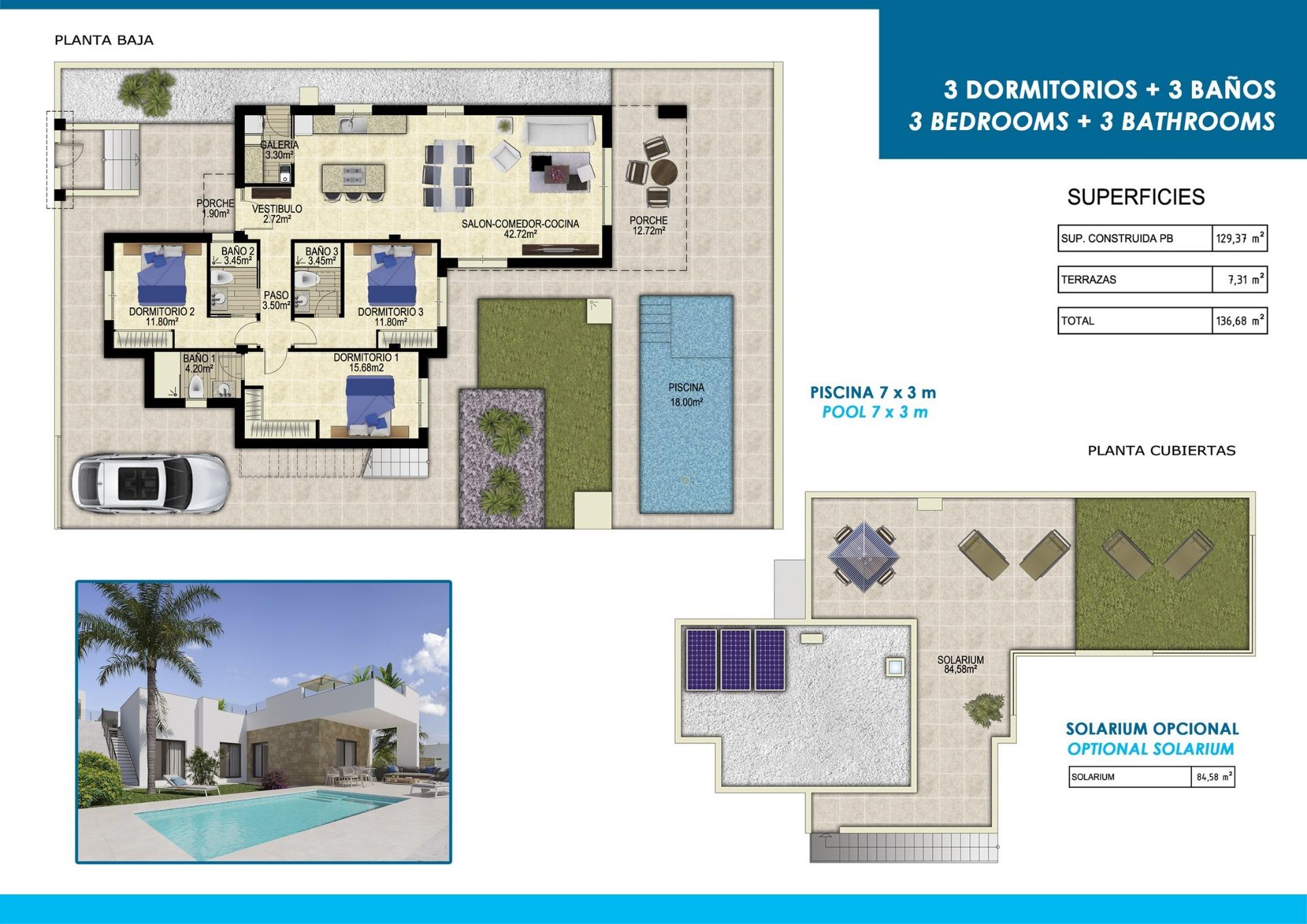 3 Bed, 3 Bath, HouseFor Sale, Polop, Alicante