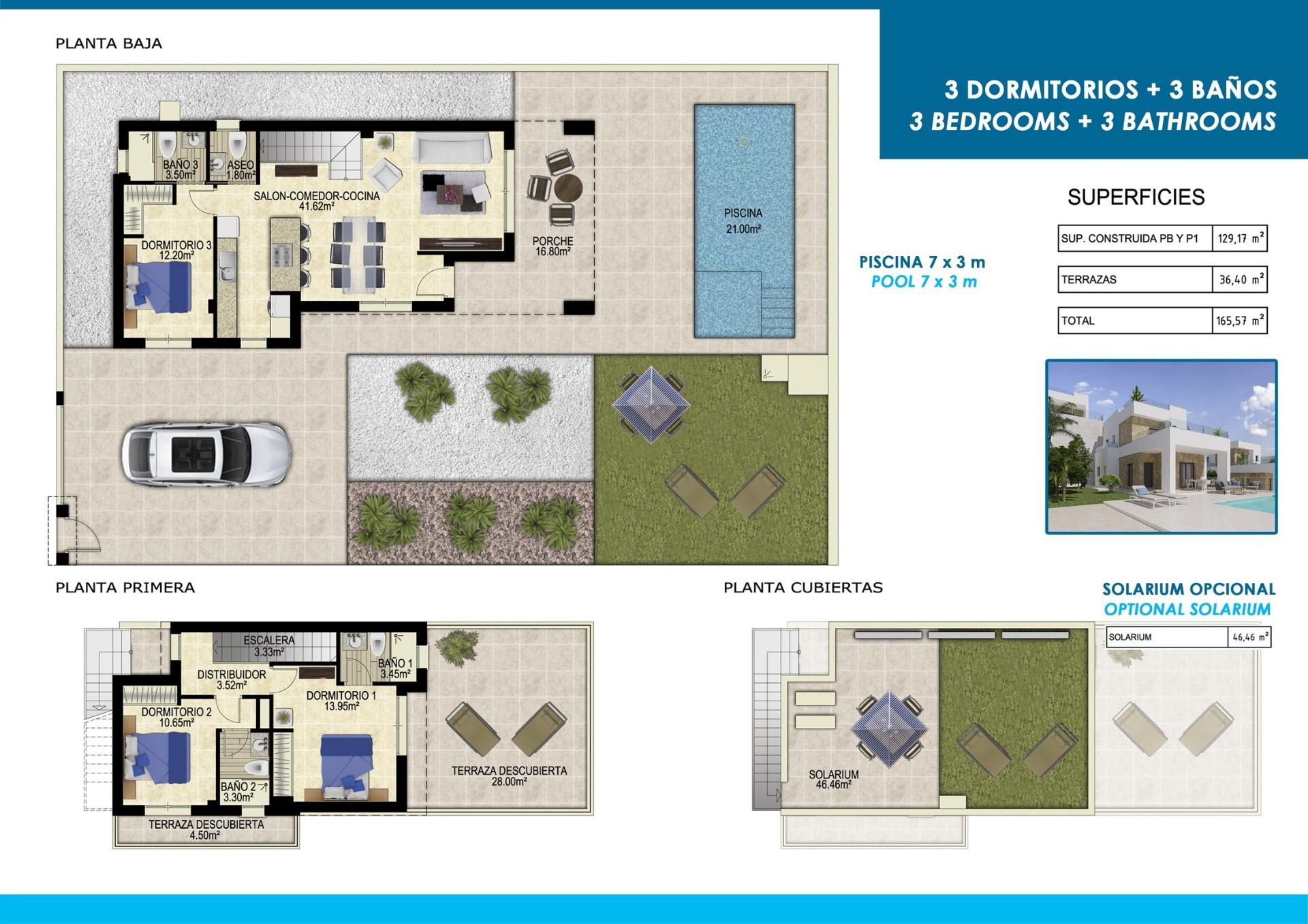 3 Bed, 3 Bath, HouseFor Sale, Polop, Alicante