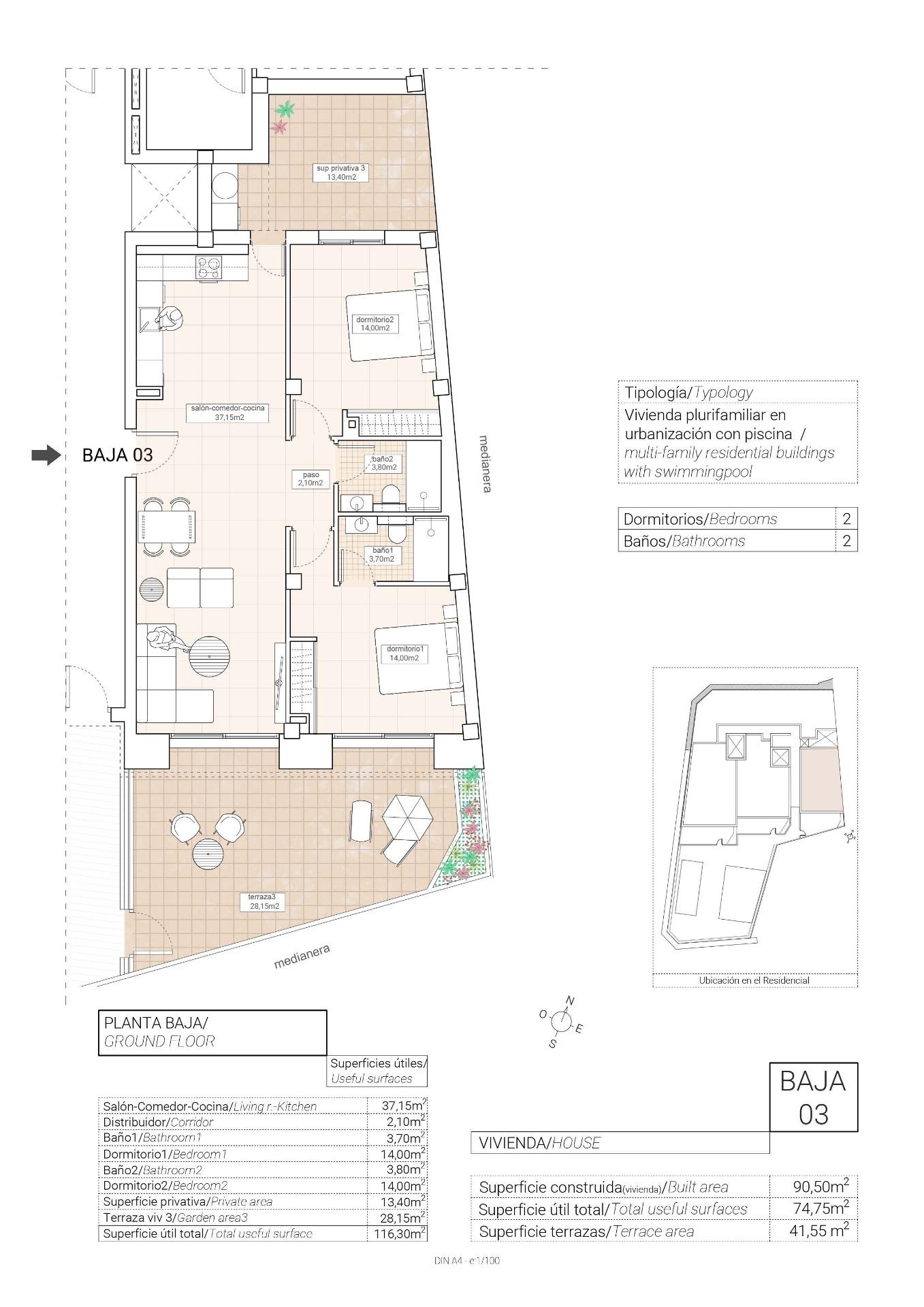 2 Bed, 2 Bath, ApartmentFor Sale, Hondon De Las Nieves, Alicante