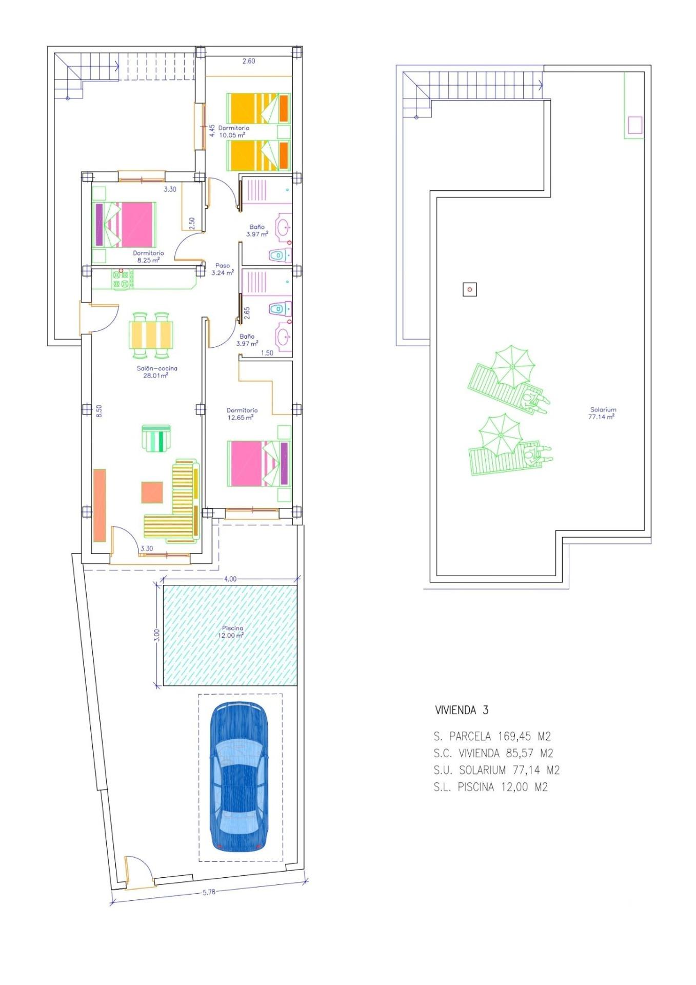 3 Bed, 2 Bath, HouseFor Sale, San Javier, Murcia