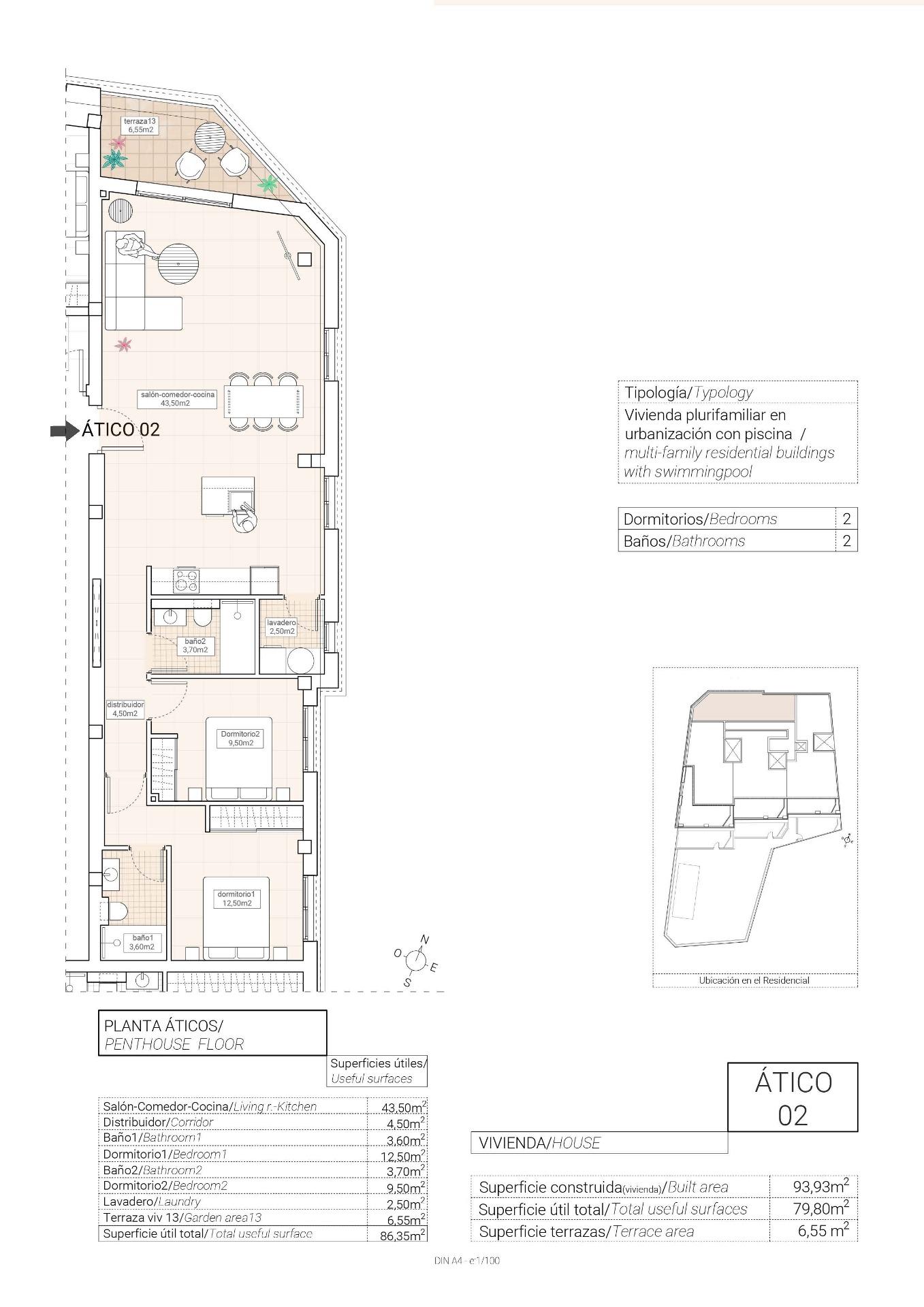 2 Bed, 2 Bath, ApartmentFor Sale, Hondon De Las Nieves, Alicante