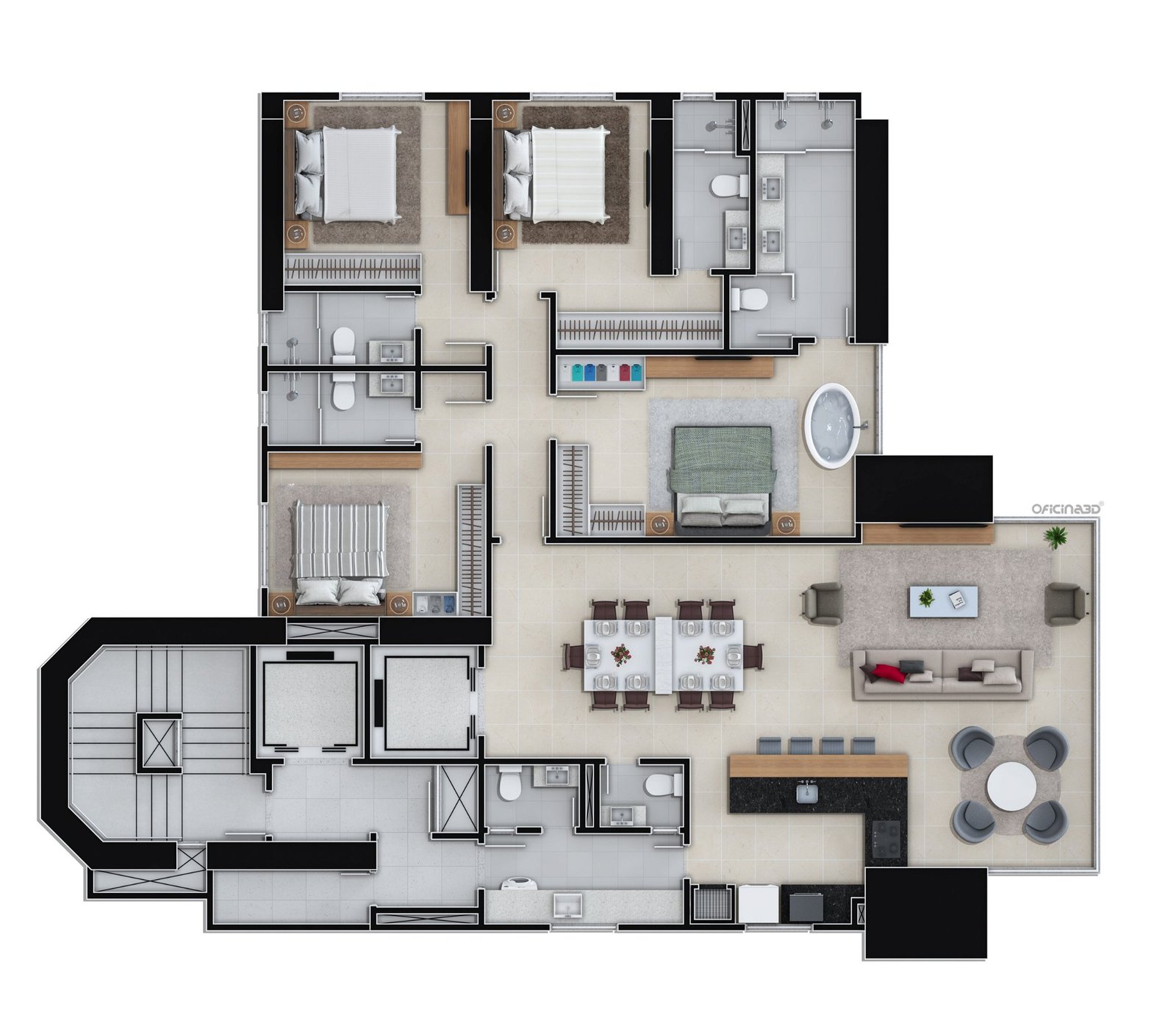 4 Bed, 5 Bath, ApartmentFor Sale, Centro, Santa Catarina, 88330-394