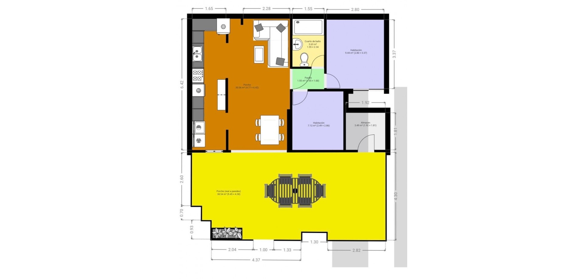 2 Bed, 1 Bath, HouseFor Sale, Orihuela Costa, Alicante