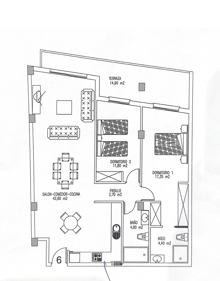 2 Bed, 2 Bath, ApartmentFor Sale, Torrevieja, Alicante