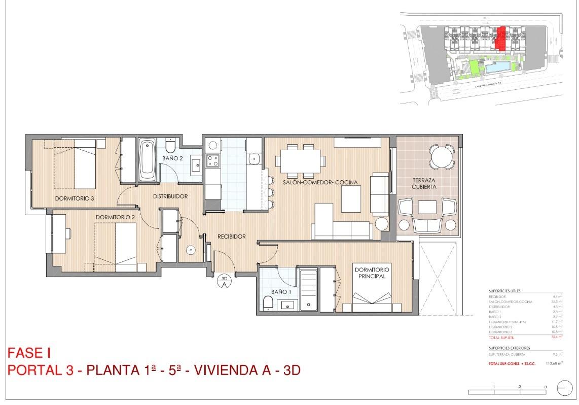 3 Bed, 2 Bath, ApartmentFor Sale, Aguilas, Murcia