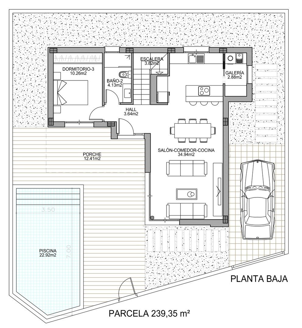 3 Bed, 2 Bath, HouseFor Sale, Benijofar, Alicante