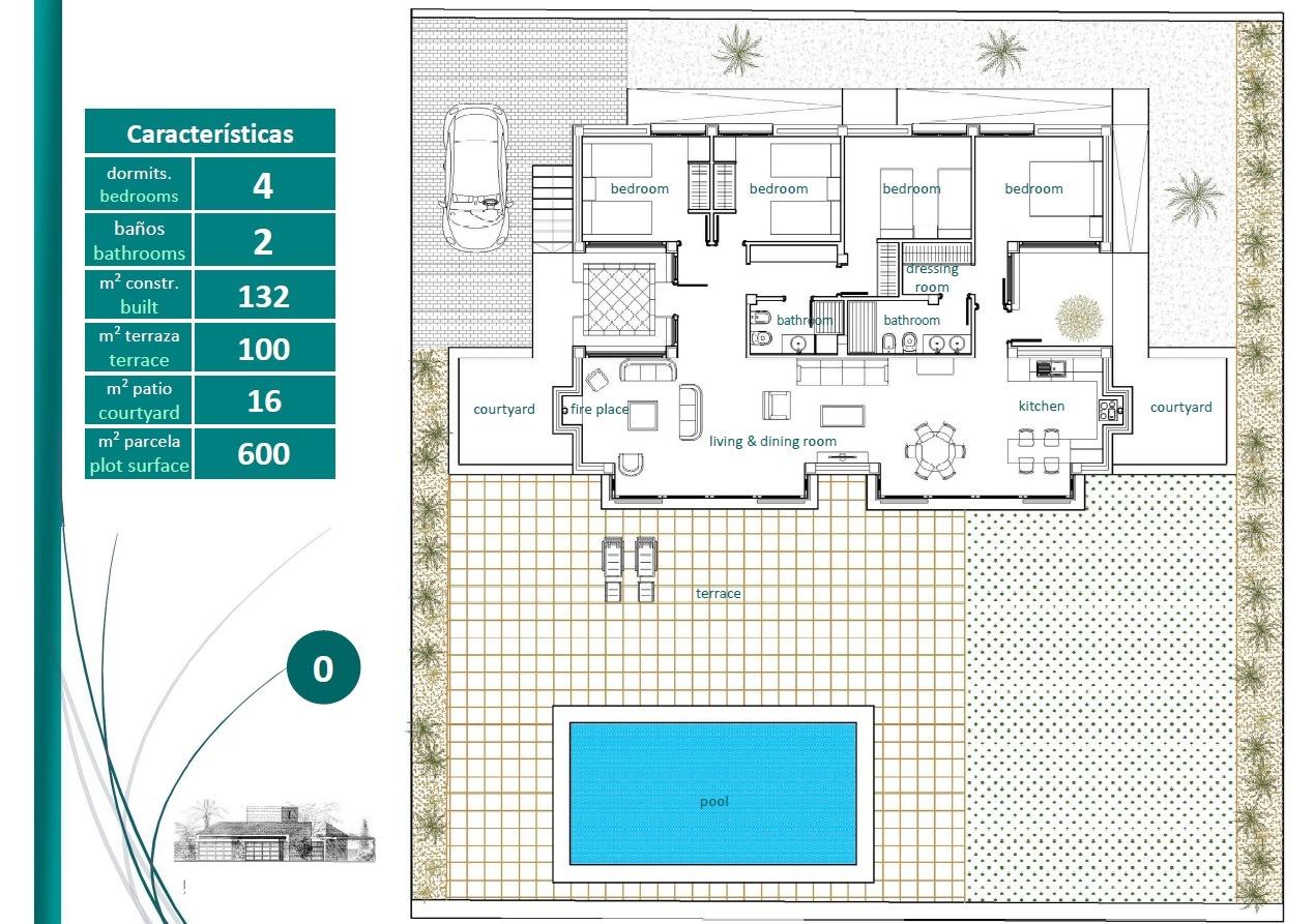 4 Bed, 2 Bath, HouseFor Sale, Sucina, Murcia