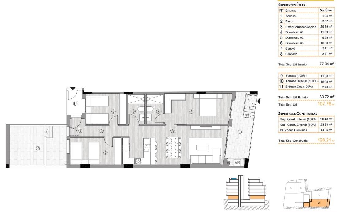 2 Bed, 2 Bath, ApartmentFor Sale, Torrevieja, Alicante